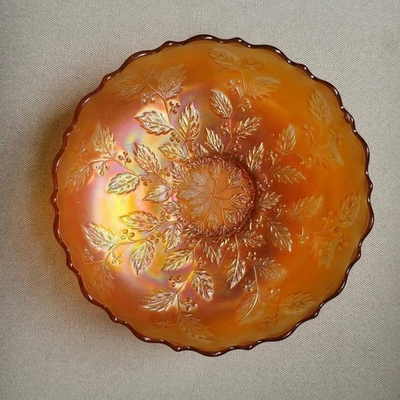 FENTON Vintage Marigold Carnival Glass Bowl - Picture 2 of 8